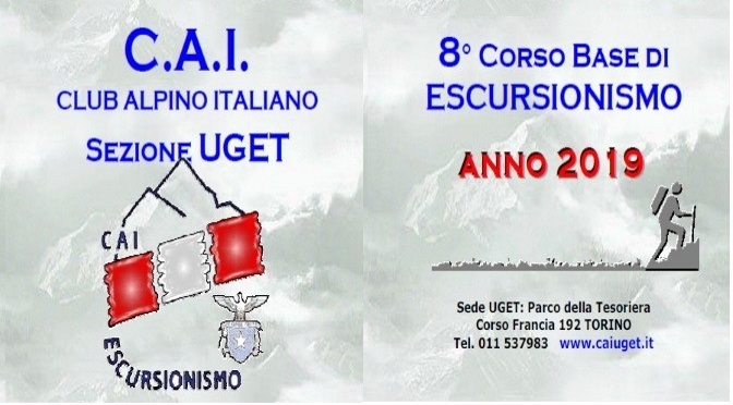 8° Corso Base di ESCURSIONISMO anno 2019 –  PRESENTAZIONE DEL CORSO