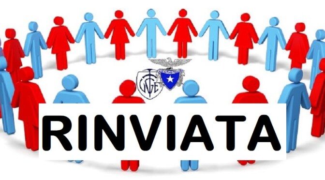 ASSEMBLEA DEI SOCI RINVIATA A DATA DA DESTINARSI.